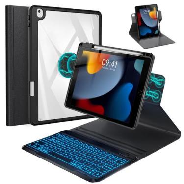 Imagem de Capa de teclado BLUTLOTUS para iPad 10.2" de 7ª, 8ª e 9ª geração com t
