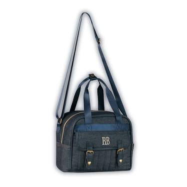 Imagem de Lancheira Térmica Rebecca Bonbon Jeans Transversal Meninas, Azul