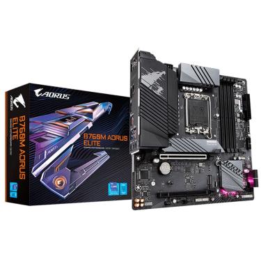 Imagem de Placa Mãe Gigabyte B760M Aorus Elite, Chipset B760, Intel LGA 1700, mATX, DDR5 