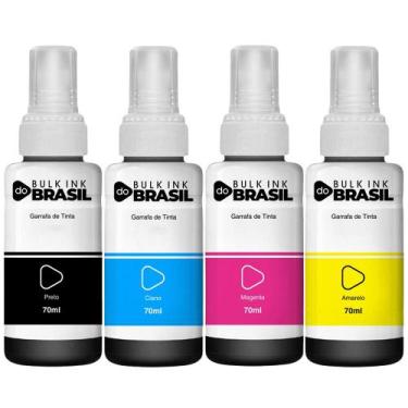 Imagem de Kit 4 Tintas Para Epson T664 L355 L365 L395 L455 L1300 L110 - Bulk Ink