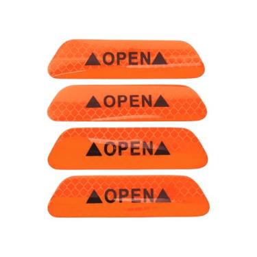 Imagem de Generic Decalque refletivo para para-choque fluorescente laranja trapézio diamante grade padrão refletivo adesivo de carro decoração personalizada para corpo do veículo ou porta ou janela/painel