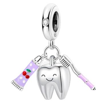 Imagem de 1 pingente elegante de contas de Madonna de prata adequado para joias DIY combinando e presente de decoração de roupa diária para mulheres