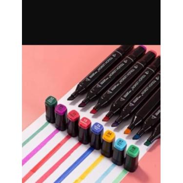 Imagem de Livro de Colorir Ursinhos Canetinhas Touch Marcadores | Kit Completo 1 Livro e 24 Marcadores Coloridos para Pintar Caderno de Colorir Capa Dura com Acetato 50 Páginas | Premium MyBrins (Rosa)