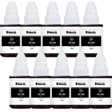 Imagem de Kit 10 Tintas Para G3110, G3111, G4100 G2100 G2110 Gi-190 - Bulk Ink D