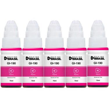 Imagem de Kit 5 Tintas Para G3110, G3111, G4100 G2100 G2110 Gi-190 - Bulk Ink Do