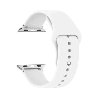 Imagem de Pulseira De Silicone Para Apple Watch 44mm 45mm 40mm 41mm 42-38mm, Bra