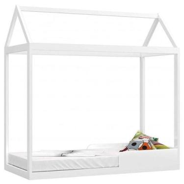 Imagem de Cama Infantil Montessoriano Branco Brilho Móveis Canaã