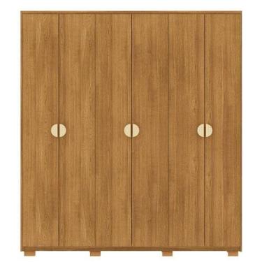 Imagem de Guarda Roupa Casal 6p 4g Nor 203 Cm 10109 Nature Vlr Nature - MILANI M
