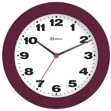 Imagem de Relógio De Parede Herweg Ref: 6103-045 Cor Vinho