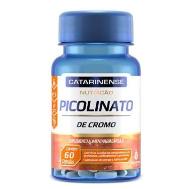 Imagem de Kit 3 Picolinato De Cromo Catarinense Pharma 60 Cápsulas