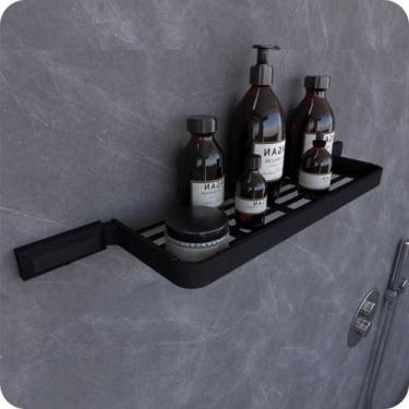 Imagem de Suporte Porta Shampoo Para Banheiro Preto Fosco Empire - MetalCromo