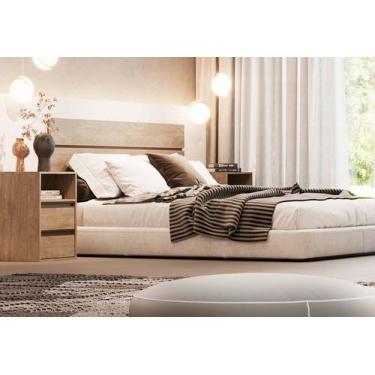 Imagem de Cabeceira Casal 100% MDF Select Belmax, Carvalho