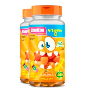 Imagem de Kit 2 Gummy Kids Vitamina C Unilife 30 gomas Laranja