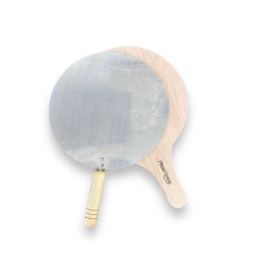 Imagem de Combo Pás Pizzehome 35Cm Madeira E Alumnio