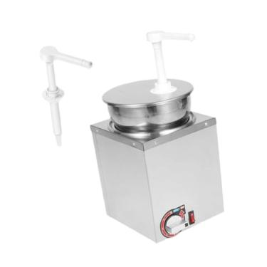Imagem de MotiveTech Máquina de Aquecimento de Molho E Dispensador de Queijo com Temperatura Ajustável de 4 Litros para Cafés E Restaurantes