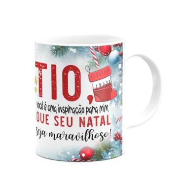 Imagem de JPS INFO, Caneca Natal Família - Feliz natal Tio - 325ml
