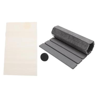 Imagem de SPYMINNPOO Tapete de Secagem de Pratos, Dobrável, Absorvente de água, Microfibra, Escorredor de Pratos, Tapete de Contador de Pedra de Cozinha para Pratos, Utensílios, Panelas e Frigideiras (Cinza)