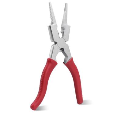 Imagem de Alicate profissional de soldagem MIG de 20 cm, resistente, resistente à ferrugem, alicate de solda multifuncional para cortar fios, limpeza de bicos e troca de ponta, ferramenta manual de aderência