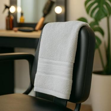 Imagem de Kit 06 Toalhas Para Salão De Beleza Barbearia Estética (Branco)