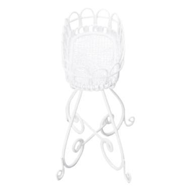 Imagem de Fabater Suporte de Flores para Casa de Bonecas Suporte de Plantas Em Miniatura Realista para Sala de Estar Móveis de Ferro Duráveis ​​Escolha de Presente de Natal para Colecionadores de Casas de Bonecas Escala 1:12 Adequado para Dioramas de Sala