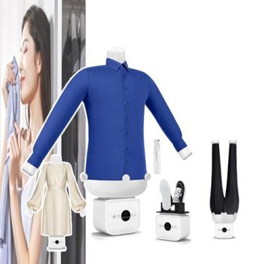 Imagem de CNAOHGHN Secador E Ferro De Passar AutomáTico A Ar Quente, Ferro A Vapor DobráVel De 1400 W/1250 W, MáQuina De Passar Camisas InfláVel Com 109 Poros, Tempo E Temperatura AjustáVeis