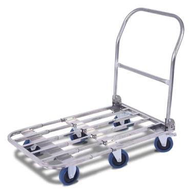 Imagem de JYXYXSCP Carrinho utilitário de carrinho de mão dobrável, compacto, leve e ajustável, carrinho de alumínio resistente, design de seis rodas, para compras, viagens (10 cm)