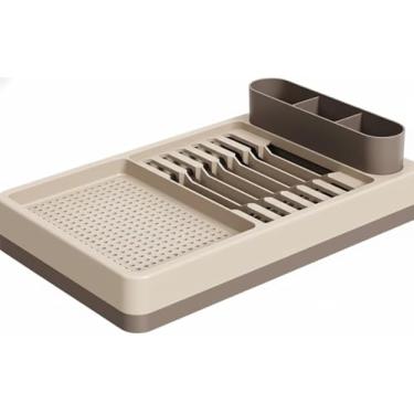 Imagem de Organizador de Talheres com Divisórias, Bandeja para Gaveta em Plástico, Design Moderno, Compartimentos para Garfos, Facas e Colheres