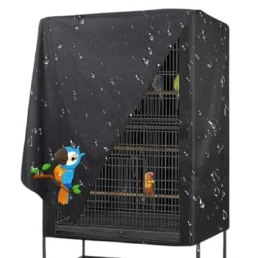 Imagem de Capa grande para gaiola de pássaros, à prova de poeira para móveis de papagaio | Capa de gaiola de pássaros à prova d'água e à prova de poeira com padrão de papagaio para sombra solar