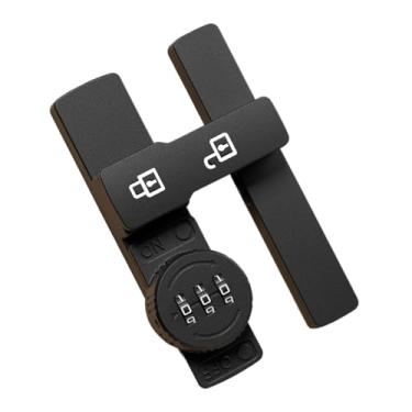 Imagem de Fechaduras de armário com combinação - Fechadura de porta de armário de segurança, sistema seguro antifurto sem perfuração para quarto, local de trabalho, documentos, celeiro, cozinha, dormitório