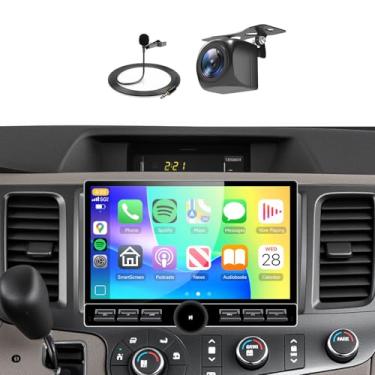 Imagem de Estéreo automotivo 8Core 4 + 64G para Toyota Sienna 2010-2014 sem fio Carplay Android Auto, rádio com tela sensível ao toque QLED de 10,1 polegadas, Android13/GPS/WiFi/32EQ DSP/63UI/Bluetooth5.0/SWC