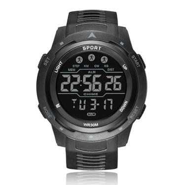 Imagem de Relógio Sport Militar Digital Masculino A Prova De Água (Preto)
