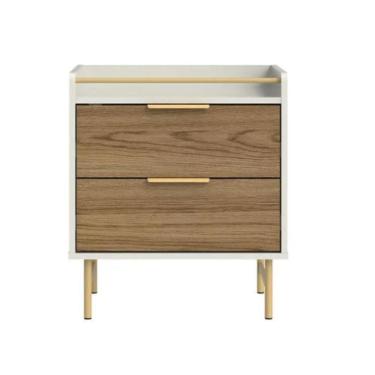 Imagem de Mesa De Cabeceira 2 Gavetas Yves Freijó E Off White