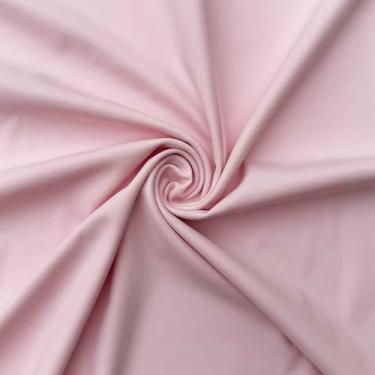 Imagem de Tecido de elastano de nylon rosa claro, tecido esportivo fosco para roupa de banho, 80% nylon, 20% elastano, elasticidade em 4 direções 152 cm de largura para esportes, dança, ioga, costura - 2 jardas