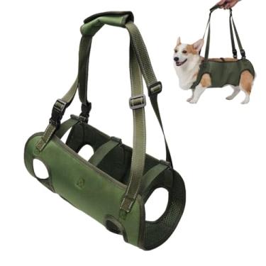 Imagem de HGTRH Cadeira de rodas para cães e espartilho de apoio para pernas traseiras, arnês auxiliar de mobilidade para reabilitação Auxiliar ergonômico para cães com problemas de quadril B G