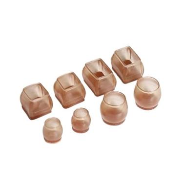 Imagem de Kit Protetor de Silicone e Feltro Para Pé de Cadeira e Mesas(8,Retangulo-Grande-35mm*50mm)