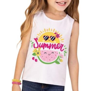 Imagem de Regata Kyly 1001262 Infantil Meninas Estampada Cotton T. 04/08, 06, 00