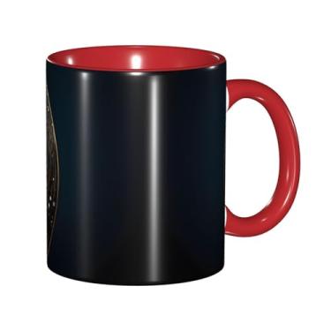 Imagem de Zeraoke Nota musical dourada com estampa de estrela brilhante caída canecas de café criativas, personalizadas, presente para família, tamanho de 325 ml, unissex