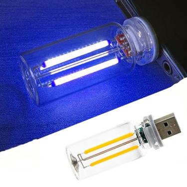 Imagem de Neioaas Lâmpada ambiente vintage com controle de toque USB - luminária de mesa regulável de LED, mini luz noturna decorativa, iluminação de humor portátil para quarto, carro, acampamento, festa