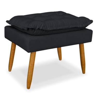 Imagem de Banqueta Decorativa — Com Pernas Finas, Adequada Para Salas De Estar E áReas De RecepçãO(GRAFITE)