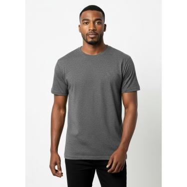 Imagem de Camiseta lisa masculina reta manga curta com elastano 59016-Masculino