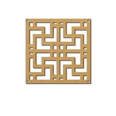Imagem de Placas Vazadas Decorativas Cobogó MDF 3mm - Ambiente Único Elegante placas decorativas para divisória para Casa e Escritório(009,Kit 6pçs-29cm x 29cm)