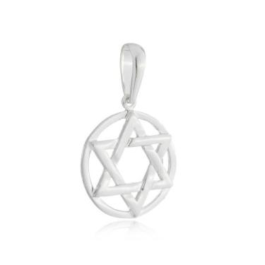 Imagem de Pingente Estrela De Davi Alto Relevo Prata 925 Kl