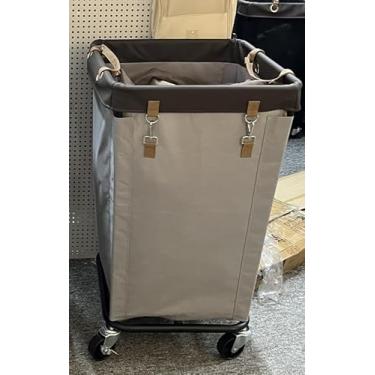 Imagem de StorageWorks Cesto de roupa suja de 160L com rodas, cestos grandes para organizador de roupas, cesta de roupas sujas para hotel, casa, armário, dormitório, cinza claro