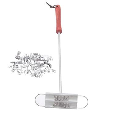 Imagem de Generic Ferro de Marca de Carne para Churrasco Letras Engraçadas Ferro de Marca de Bife para Entusiastas de Churrasco