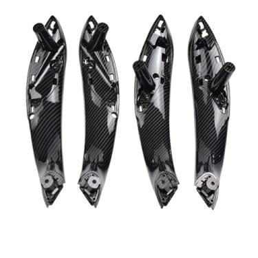 Imagem de Maçaneta interna de fibra de carbono para portas, capa de acabamento compatível com BMW Série 3 2013-2018 F30 316d 318d 320d F31 320i 325d Acessórios para carro(F30 F31-4pcs)