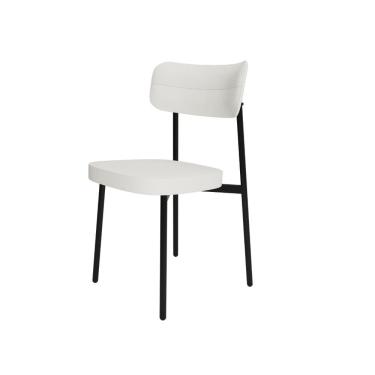 Imagem de Cadeira de Jantar Tecido Sintetico Alloa Est. Preta