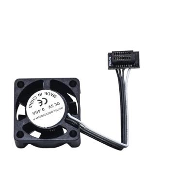 Imagem de Atualização hotend compatível com bambu lab p1p/x1c/p1s/x1-cabeça de impressão de bico de aço endurecido, peça de reposição de impressora 3d(P1 series Fan)