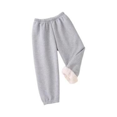 Imagem de Conjunto De Calças De Moletom Quentes E Grossas Para Meninos E Meninas