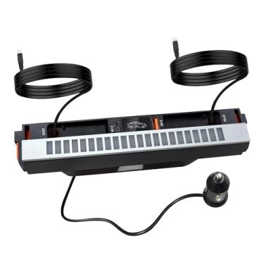 Imagem de Carregador USB 116W para Tesla Model 3 (2024–2026) e Model Y (2025–2026) – Carregamento rápido PD retrátil com luz RGB de sincronização de música, compatível com Highland & Juniper