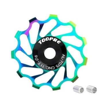 Imagem de Roda Guia De Derailleur Traseiro De Bicicleta Em Liga De Alumínio Leve